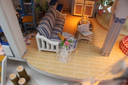 Casa in miniatura 3D, Legend Of The Blue Sea, DIY, 32x21.5x22cm [5]