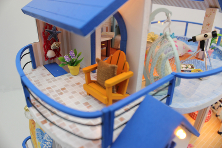 Casa in miniatura 3D, Legend Of The Blue Sea, DIY, 32x21.5x22cm [6]