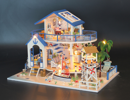 Casa in miniatura 3D, Legend Of The Blue Sea, DIY, 32x21.5x22cm [12]