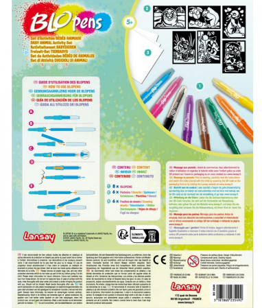 Set 6 Carioci de suflat Blopens Magic, 6 sabloane, Multicolor [1]