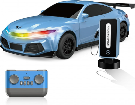 Masini/Trenuri/Circuite - Masina cu statie de incarcare, Charging New Energy, incarcare USB, acumulator, 26X12x7cm