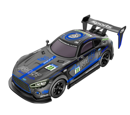 Masina cu telecomanda Drift , lumini, efect de fum (abur), incarcare USB, acumulator inclus 3.7V, 28x12.5x7.7cm [1]