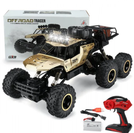 Masina cu telecomanda Off-Road 6 roti, BIG 46 cm, incarcare USB, acumulator, 46x22x20cm [11]