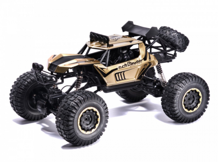 Masina Monster Rock Crawler cu telecomanda si lumini , Scala 1:8, BIG 50 cm, incarcare USB, acumulator, 50x29x26cm [4]