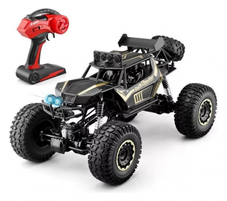 Masina Monster Rock Crawler cu telecomanda si lumini , Scala 1:8, BIG 50 cm, incarcare USB, acumulator, 50x29x26cm [1]