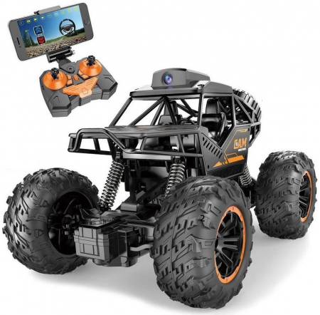 Masina Off-Road cu camera HD, control telecomanda si control APP cu telefonul, incarcare USB, acumulator inclus, 20.5x14x12.5cm [0]
