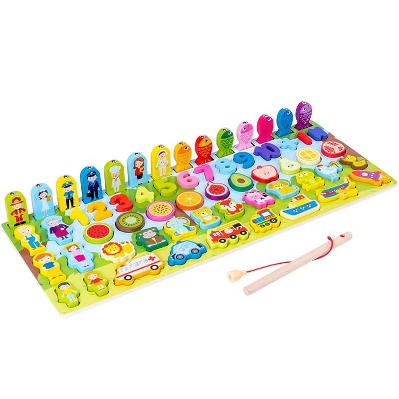 Placa logaritmica din lemn 7 in 1 - familie [0]