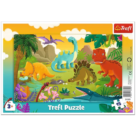 Puzzle Trefl - PUZZLE 15 PIESE DINOZAURI