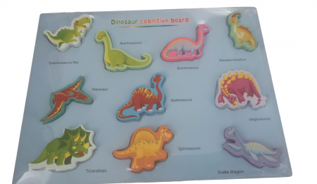 Montessori - Puzzle din lemn 3D Familia Mea.Insecte.Trafic.Spatiu.Dinozauri