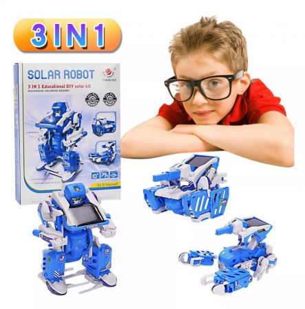 Robot cu energie solara 3 in 1 Robot-tanc-scorpion STEAM, Kit DIY-do It Yourself [3]
