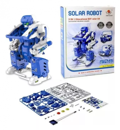 STEAM-DIY-Art & Craft - Robot cu energie solara 3 in 1 Robot-tanc-scorpion STEAM, Kit DIY-do It Yourself