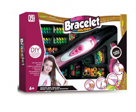 Set dispozitiv de aplicat margele in par 91 piese, +5 ani, 35.5x5.5x25cm [4]