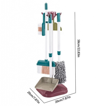 Set de curatenie pentru copii, 18 piese Little Helper, 58 x 20 x 20 cm [1]