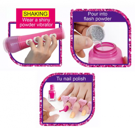 Set de manichiura/pedichiura pentru copii si accesorii, +5 ani, 37 x 27 x 6 cm [2]
