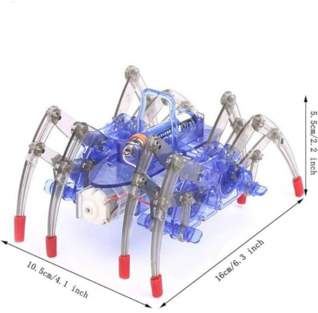 Set Educativ de Constructie Robot Paianjen, Kit DIY Motorizat, 10x16x5cm,10ani + [3]