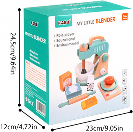 Set Mixer lemn, 24.5 cm / 12 cm/ 23 cm [0]