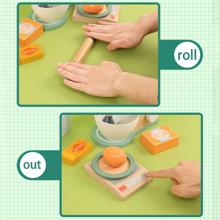 Set Mixer lemn, 24.5 cm / 12 cm/ 23 cm [4]