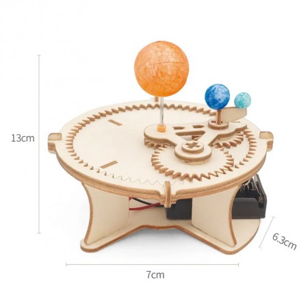 JUCARII - Miscarea pamantului - luna- soare STEAM, Kit DIY-do It Yourself