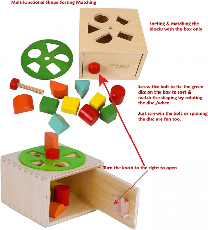 Sortator de forme din lemn - Cutie de sortare [3]