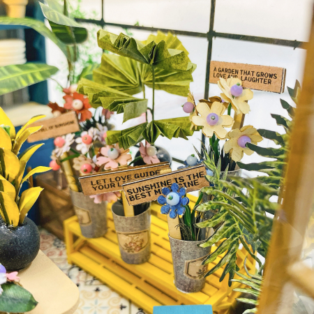Casa in miniatura 3D, Sunshine Flower House, DIY, 20x 18 x19 cm [6]