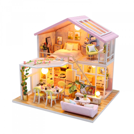 Casa in miniatura 3D, Sweet time, DIY, 20x18x19.3cm [0]