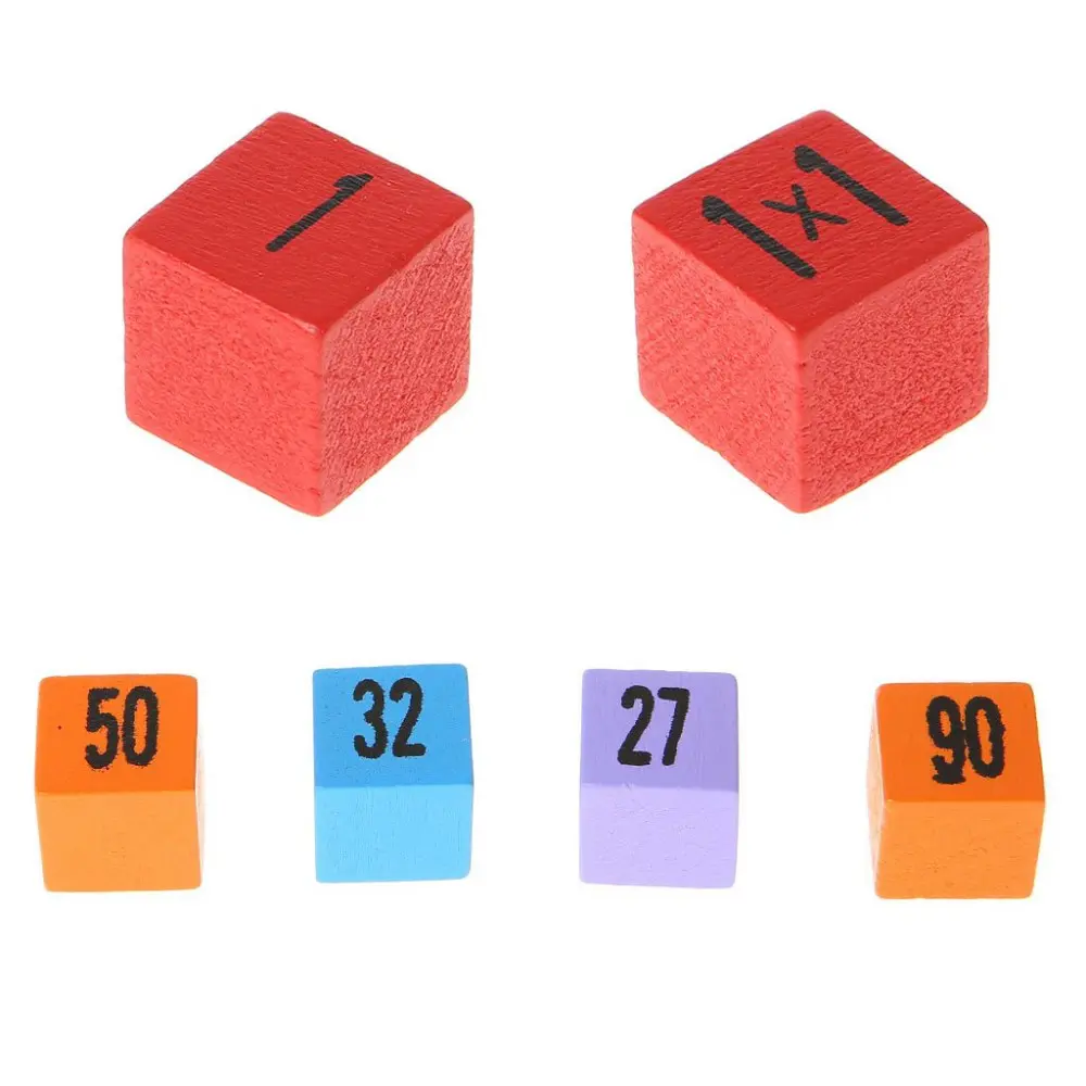 Tabla inmultirii colorata din lemn 100pcs Joc educativ [3]