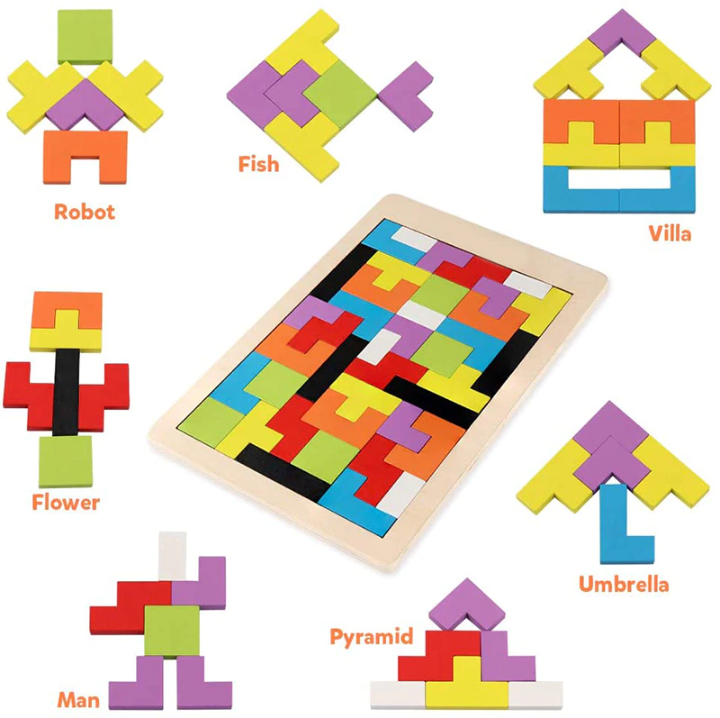 Tetris din lemn. Montessori [2]