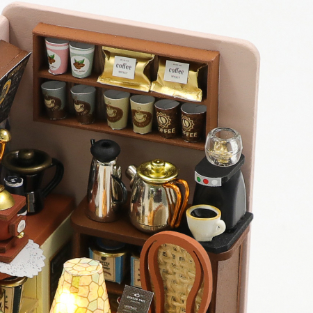 Casa in miniatura 3D, Transit Coffe, DIY, 8.5 x7.5x7.5 cm [6]