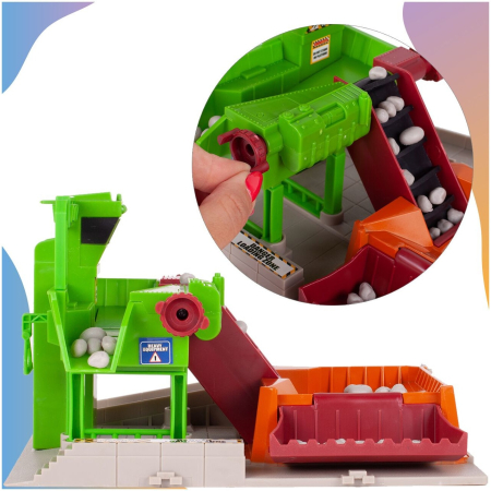 Trenulet electric Train World, 68 piese, sunete, lumini, 1 locomotiva, 4 vagoane, mina, semne feroviare, accesorii, 762 cm [3]