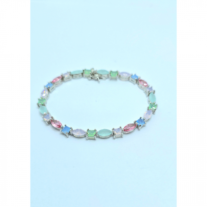 Brățară din Argint 925 cu Pietre Colorate – 10.76 g, 19 cm [3]