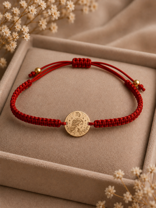 Brățară cu Zodie din Aur 14K, Reglabilă, Personalizabilă [11]