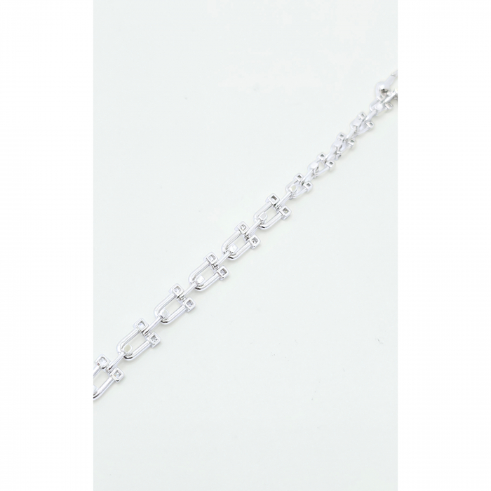 Brățară din Argint 925 cu Zale și Pietre Zirconia – 18 cm, 12,63 g [5]