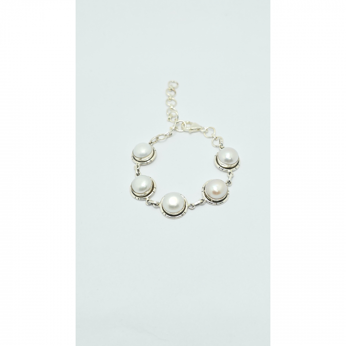 Brățară din Argint 925, Model Antichizat cu Perle – 16,35 g [3]
