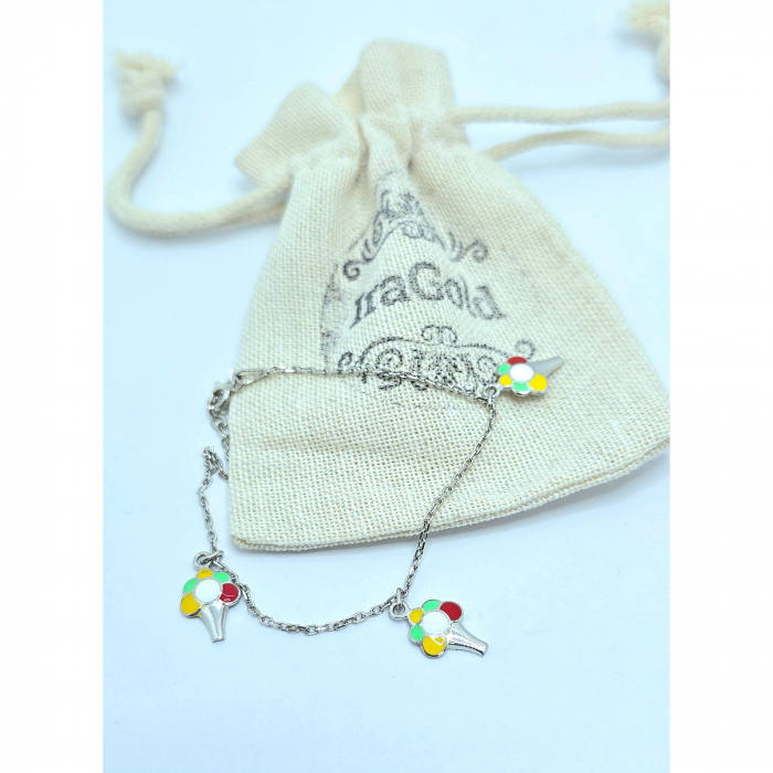 Brățară din Argint 925 cu Element "Înghețată" – 2.40 g, 16 cm [2]
