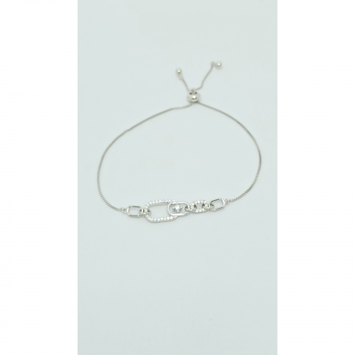 Brățară Reglabilă din Argint 925 cu Cristale Zirconia – 2,38 g [4]