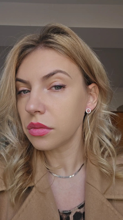 Cercei cu Lant din Argint 925 cu Zirconia – 1.13 g, 7 cm [2]