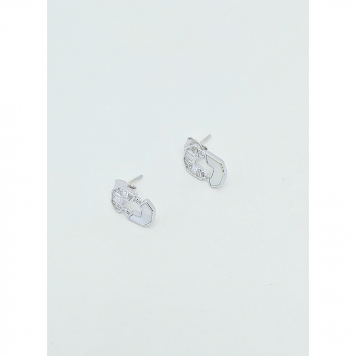 Cercei cu Sidef din Argint 925 – 1.96 g, 1.3 cm [2]