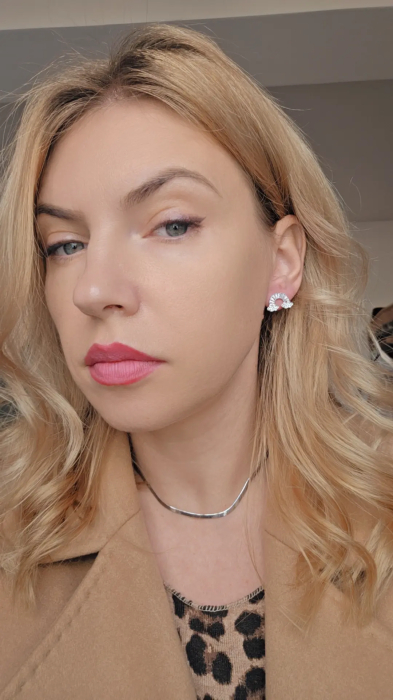 Cercei  Curcubeu din Argint 925 cu Zirconia – 2.85 g, 1.8 cm [3]