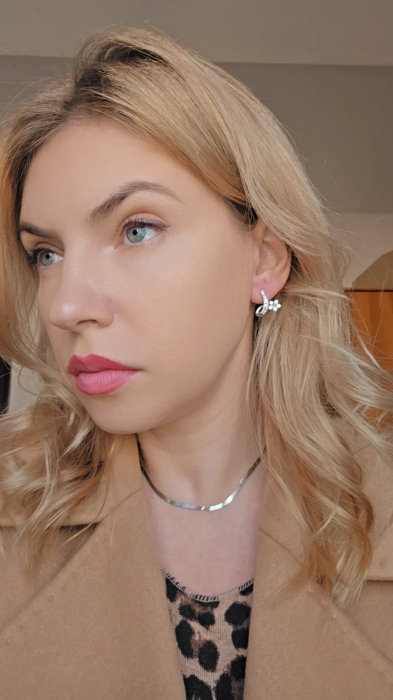 Cercei din Argint 925 cu Zirconia – 2.86 g, 2 cm [3]