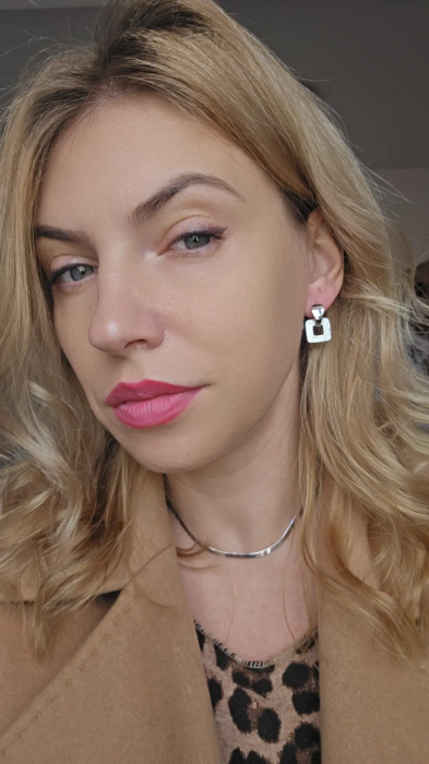 Cercei  din Argint 925 cu Zirconia – 6.61 g, 2.3 cm [2]