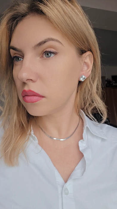 Cercei din Argint 925 fara pietre– 3.37 g, 1cm [3]