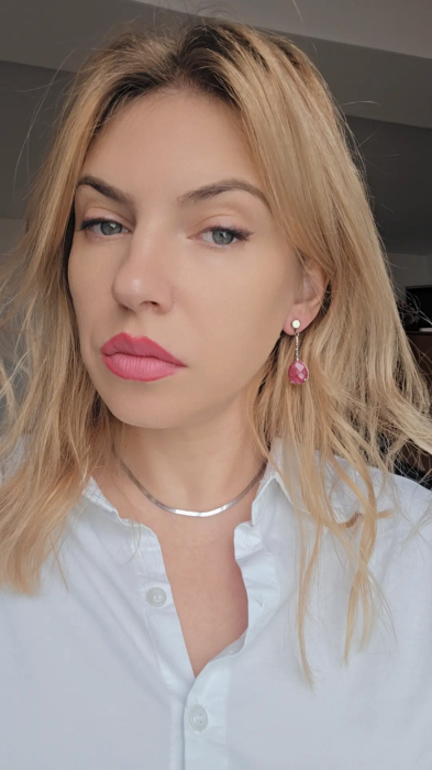 Cercei Eleganti din Argint 925 cu Rubin natural– 9.37 g, 4 cm [2]