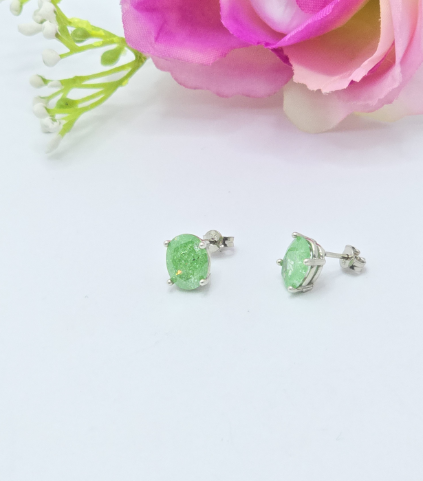 Cercei Eleganti din Argint 925 cu Zirconia – 1.95 g, 0.80 cm [2]