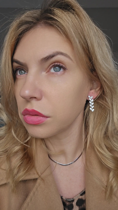 Cercei Eleganti din Argint 925 cu Zirconia – 5.01 g, 3 cm [3]