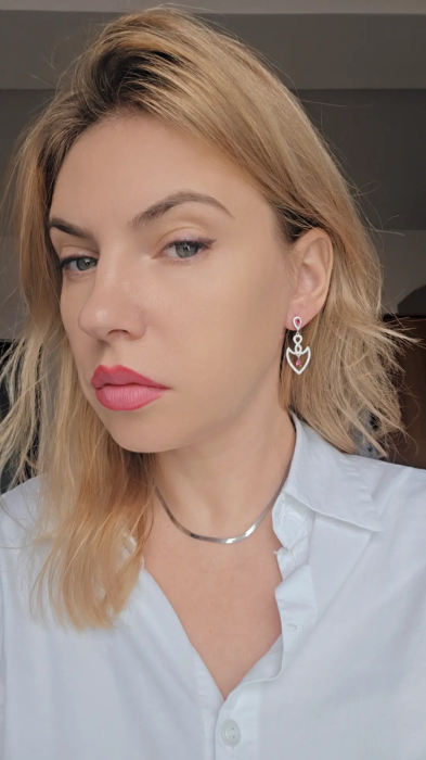 Cercei Eleganti din Argint 925 cu Zirconia – 6.34 g, 3.5 cm [2]