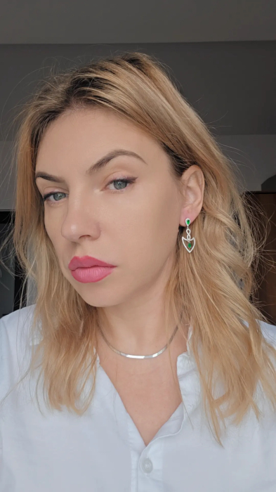 Cercei Eleganti din Argint 925 cu Zirconia – 6.38 g, 3.5 cm [3]