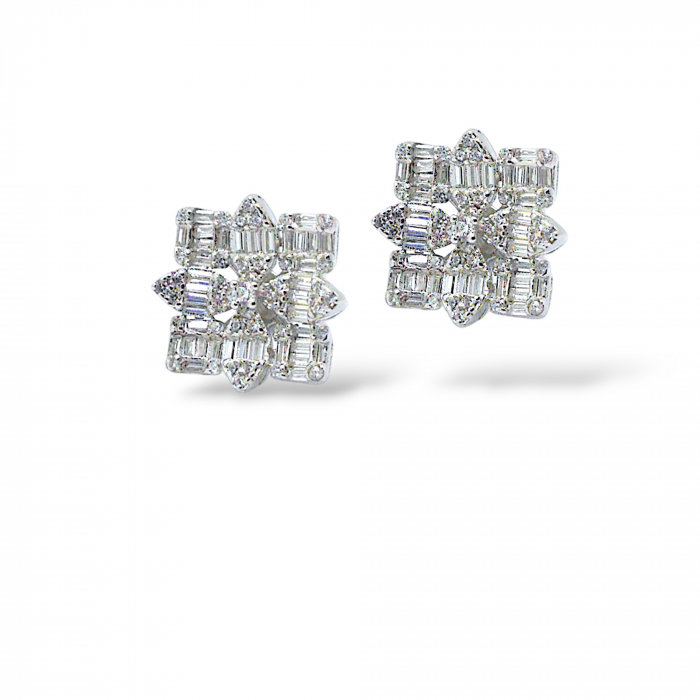 Cercei Mireasă din Argint 925 cu Pietre Zirconia Albe – 5.23 g, 1.5 cm [1]