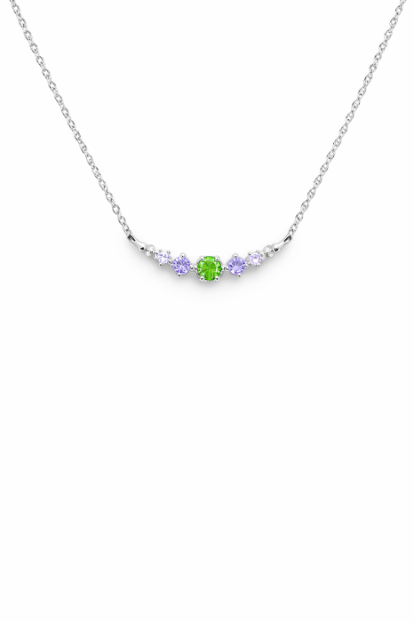 Colier din argint 925 cu pietre multicolore – strălucire delicată și eleganță modernă [1]