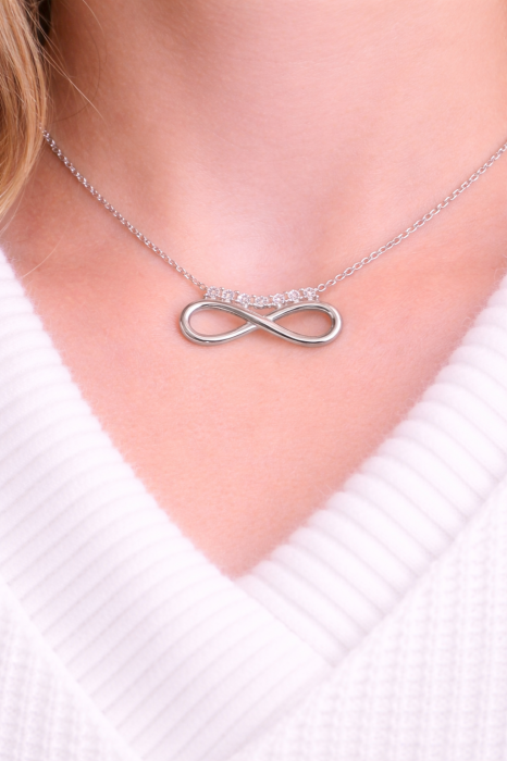 Colier din argint 925 „Infinit” cu zirconii – eleganță eternă [2]