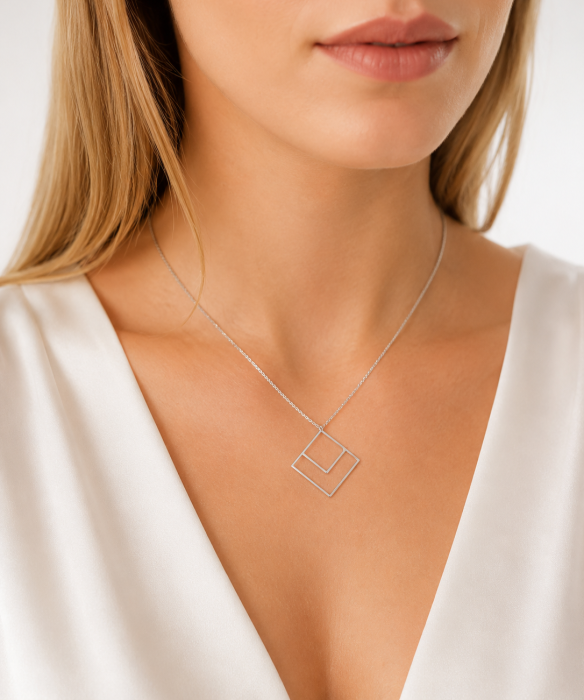Colier Geometric Minimalist din Argint 925 [3]